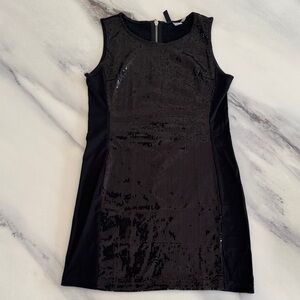 DIVIDED Elegant Black Sequin Dress - Size M